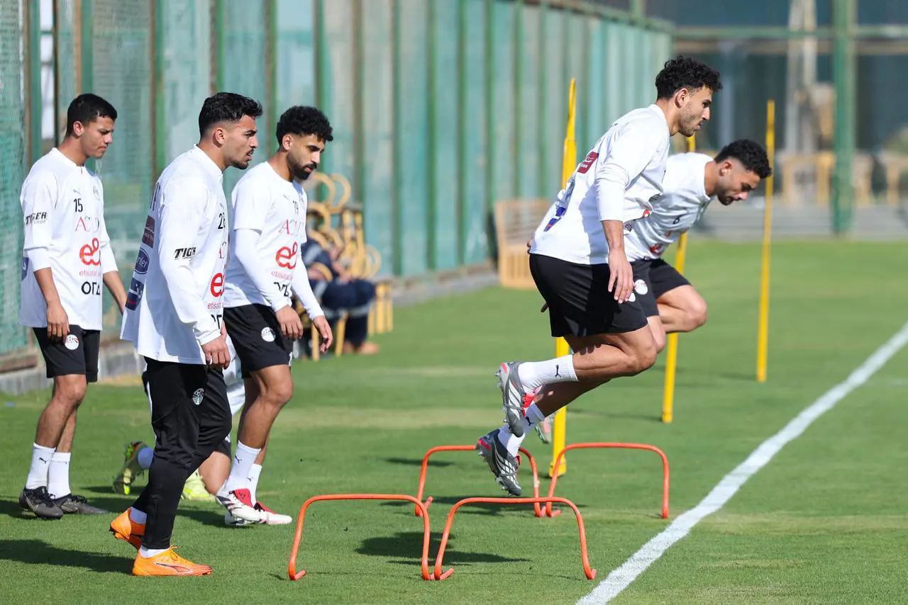تدريبات منتخب مصر في مركز المنتخبات الوطنية استعدادا لأمم أفريقيا