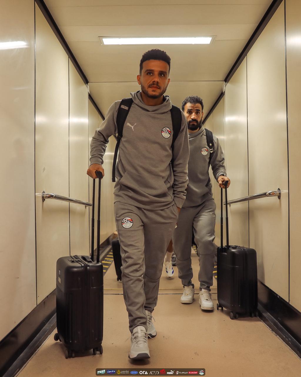 بعثة منتخب مصر تصل  المغرب لمواجهة جيبوتي في تصفيات كأس العالم 
