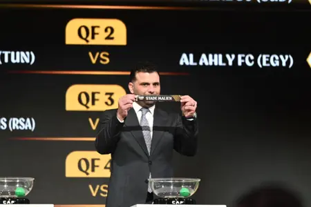 صور مراسم قرعة دوري الأبطال وكأس الكونفدرالية بمقر الاتحاد المصري