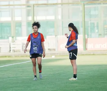 بالصور.. تدريب منتخب مصر للكرة  النسائية استعداداً لودية تونس