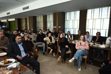 أبوريدة  يستقبل الصحفيين في مقر الاتحاد المصري