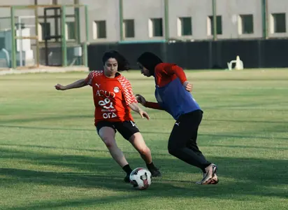 بالصور.. تدريب منتخب مصر للكرة  النسائية استعداداً لودية تونس