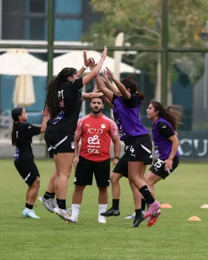 تدريب منتخب الكرة النسائية استعداداً لوديتي تونس