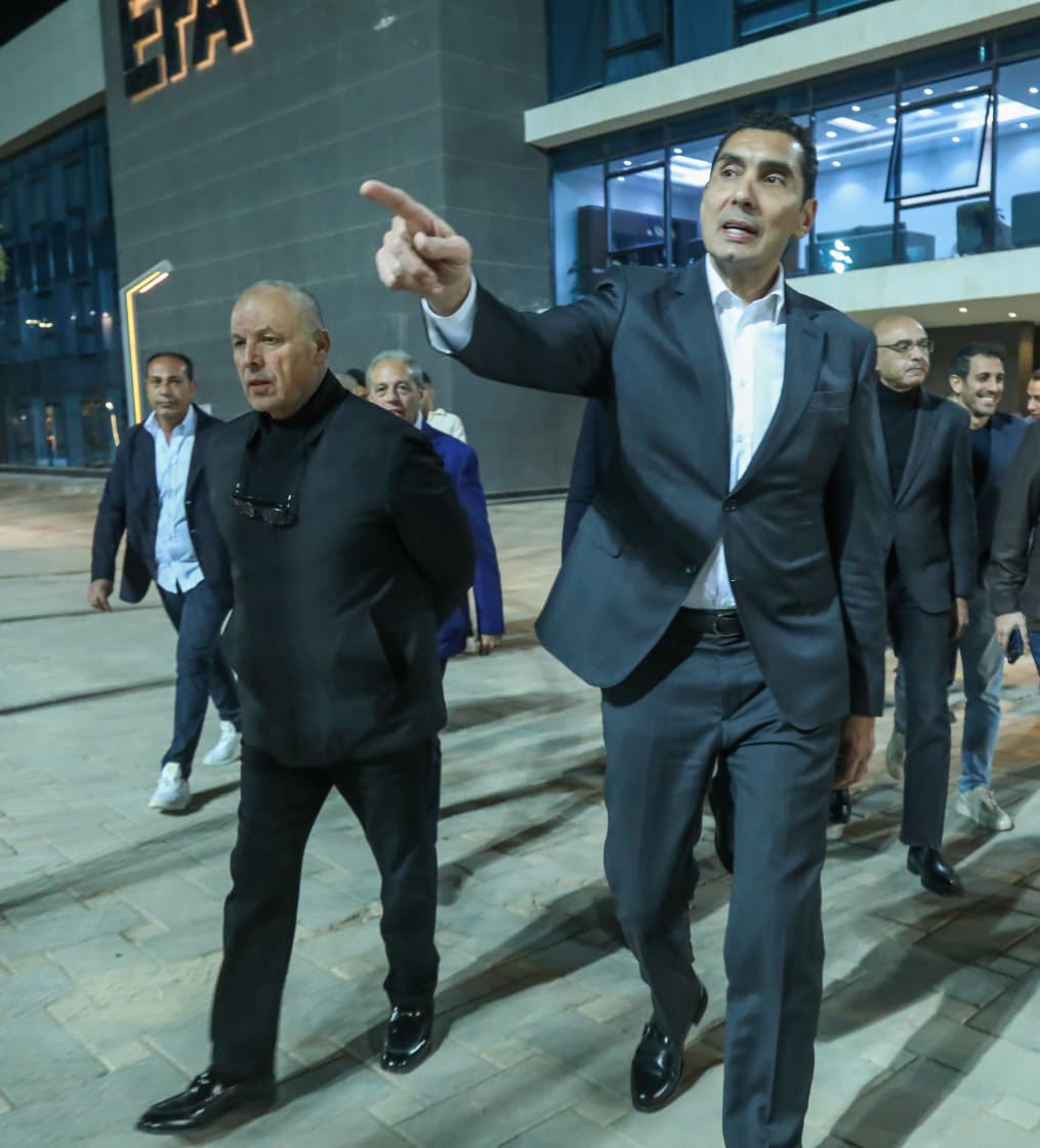 زيارة جوهر نبيل وزير الشباب والرياضة الجديد للاتحاد المصري