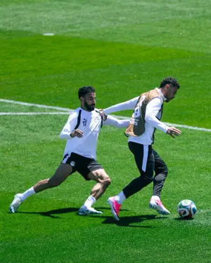 بالصور.. منتخب مصر يواصل استعداداته لمواجهة بلجيكا