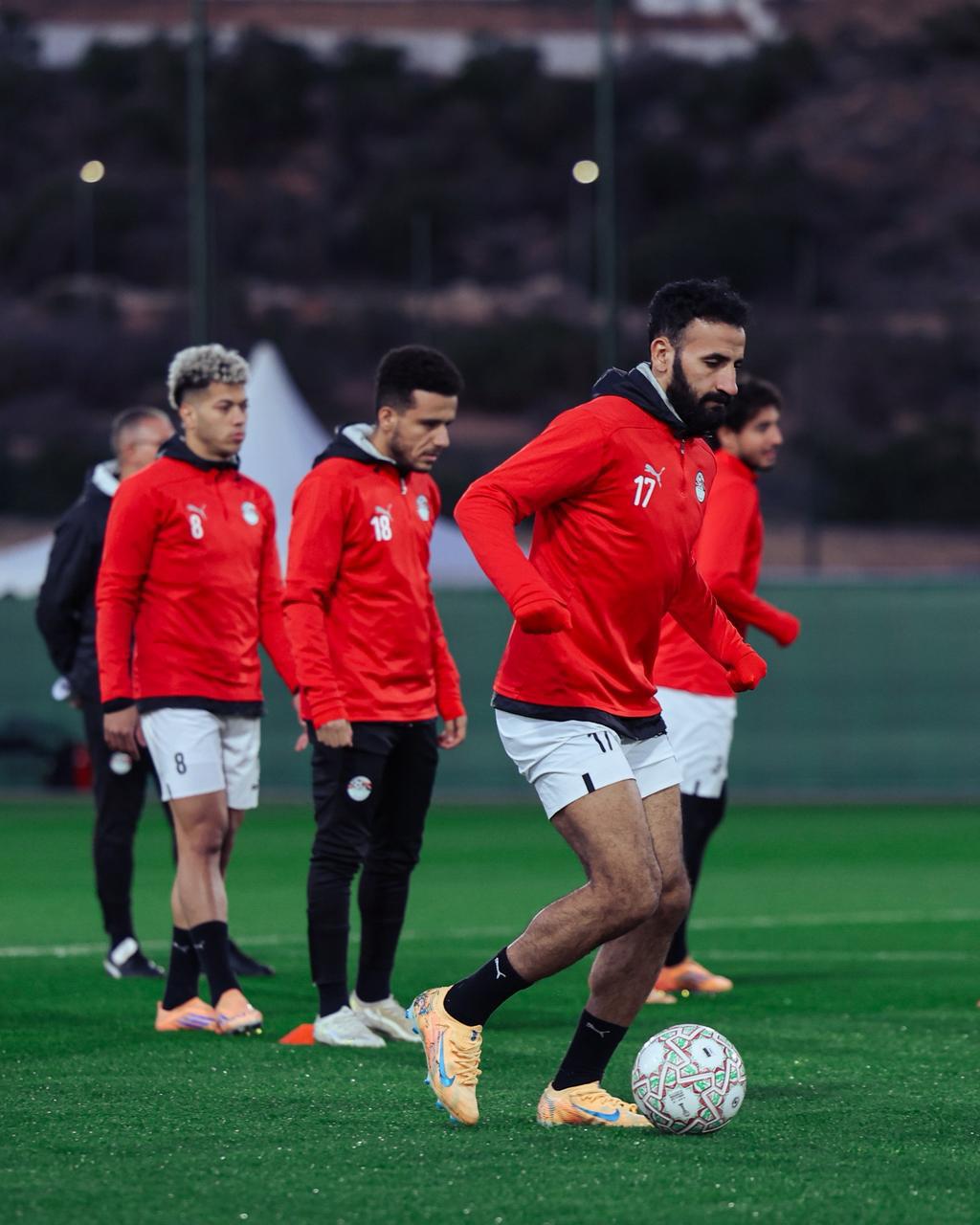 منتخب مصر يواصل تدريباته استعداداً لمواجهة كوت ديفوار