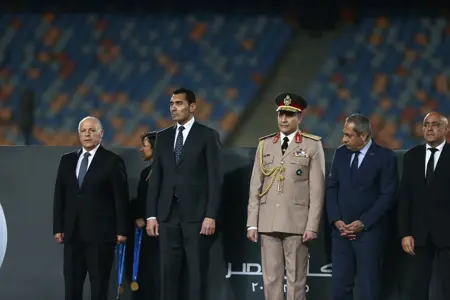 بالصور: مراسم تتويج بيراميدز بكأس مصر