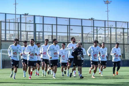تدريبات منتخب مصر في مركز المنتخبات الوطنية استعدادا لأمم أفريقيا