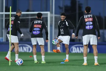 منتخب مصر يخوض تدريبه في "إسبانيول" استعداداً لودية إسبانيا