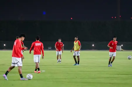 منتخب مصر تحت ١٧ ستة يواصل  تدريباته قبل انطلاق المونديال