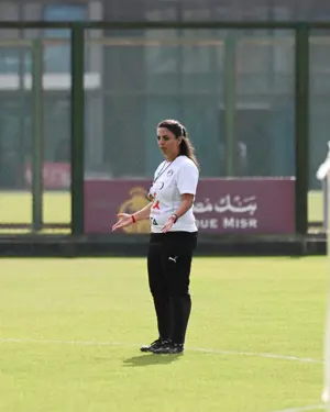 التمرين الأخير لمنتخب الكرة  النسائية تحت ٢٠ سنة قبل السفر لغينيا الإستوائية