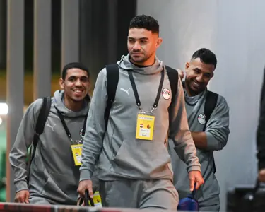 وصول لاعبي منتخب مصر لملعب القاهرة قبل مواجهة غينيا بيساو