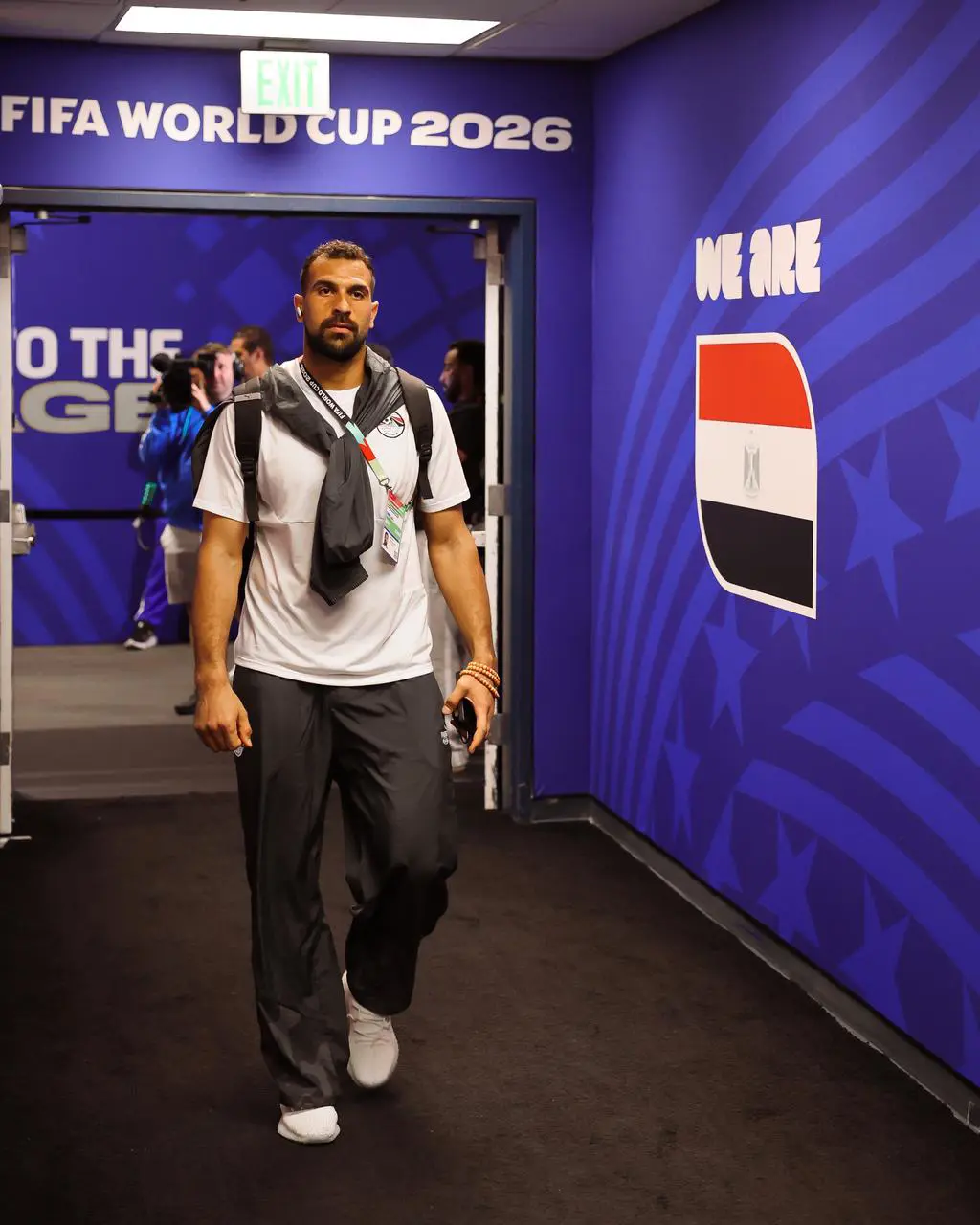 بالصور.. وصول منتخب مصر إلى ملعب مواجهة إيران في المونديال