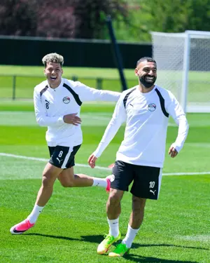 بالصور.. منتخب مصر يواصل استعداداته لمواجهة بلجيكا