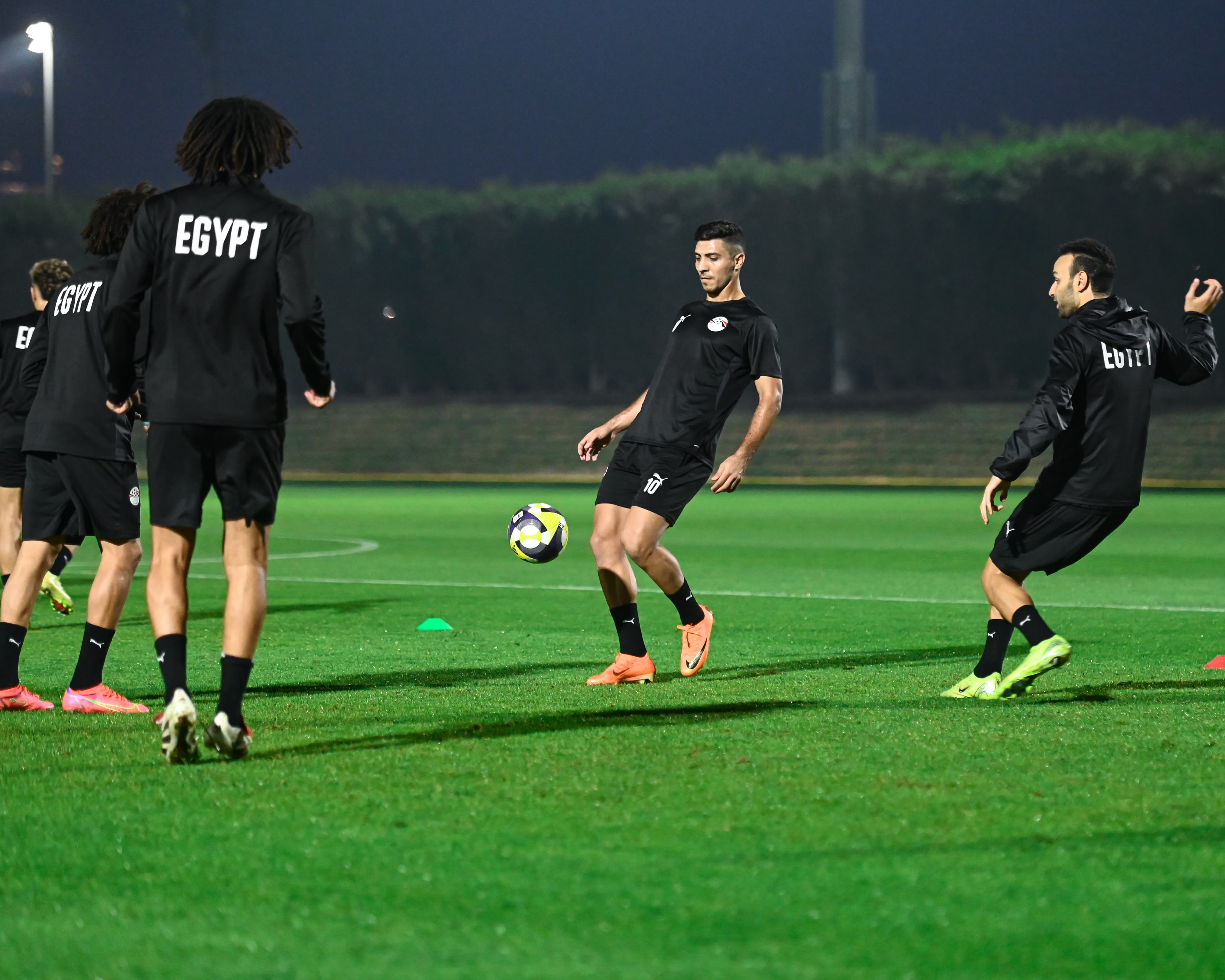 تدريبات منتخب مصر المشارك في كأس العرب استعدادا لمواجهة الأردن