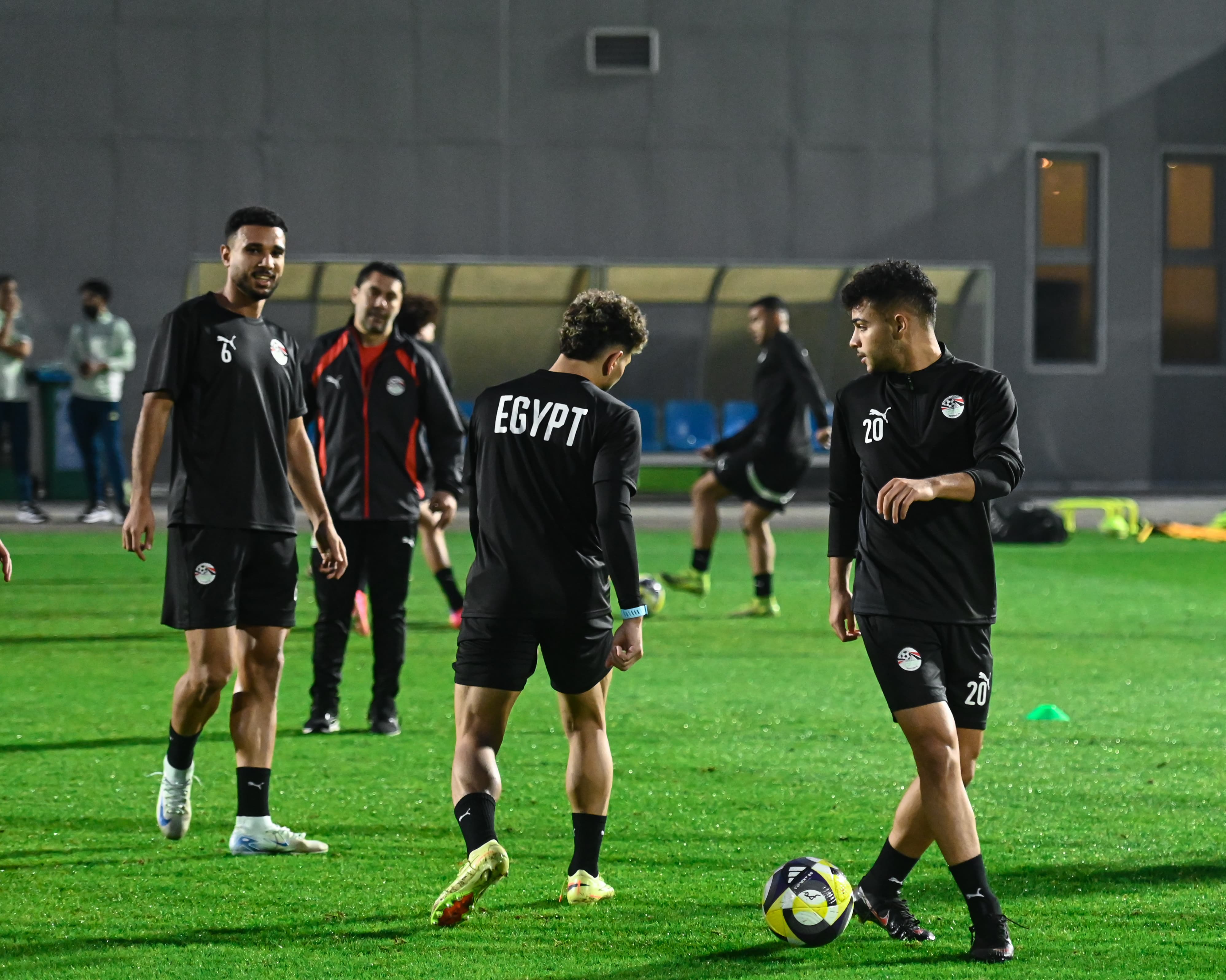 تدريبات منتخب مصر المشارك في كأس العرب استعدادا لمواجهة الأردن