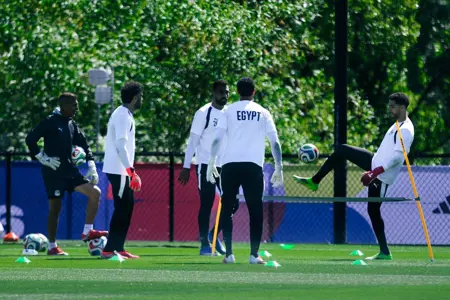 بالصور.. منتخب مصر يختتم تدريباته استعداداً لمواجهة بلجيكا غداً