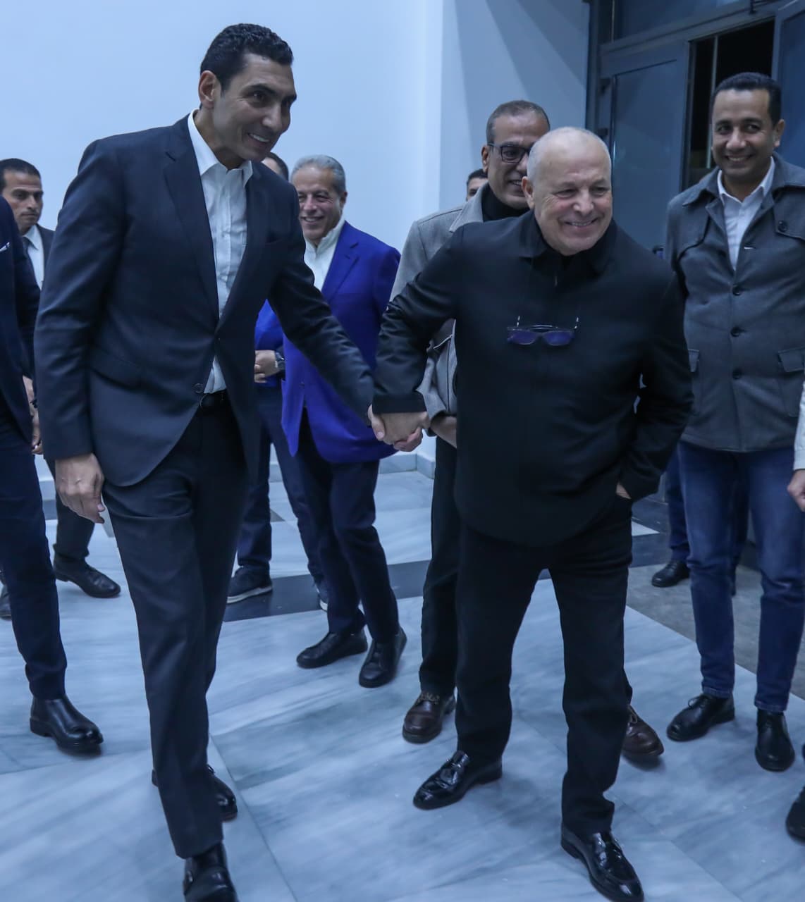 زيارة جوهر نبيل وزير الشباب والرياضة الجديد للاتحاد المصري