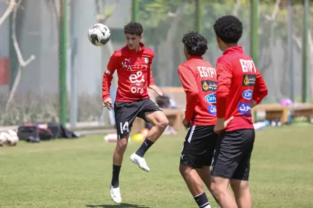 بالصور: منتخب الناشئين يواصل استعداداته لكأس الأمم الأفريقية