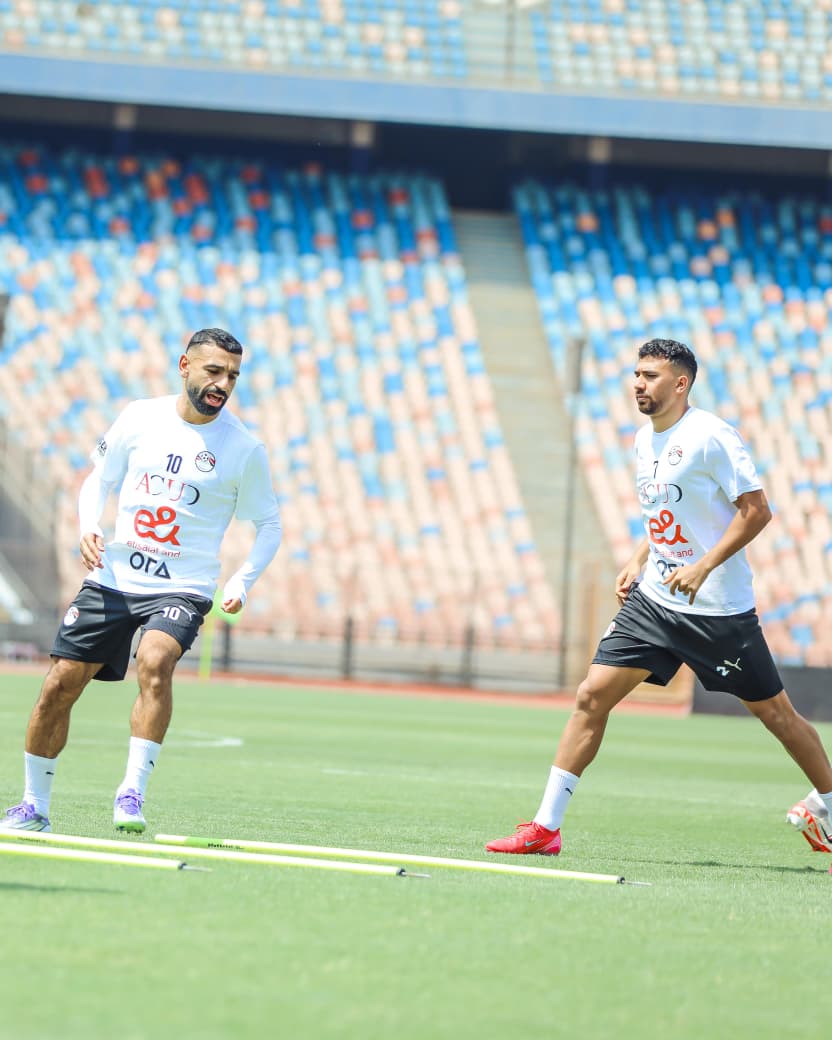 منتخب مصر يخوض آخر تدريباته في القاهرة قبل التوجه لبوركينا فاسو