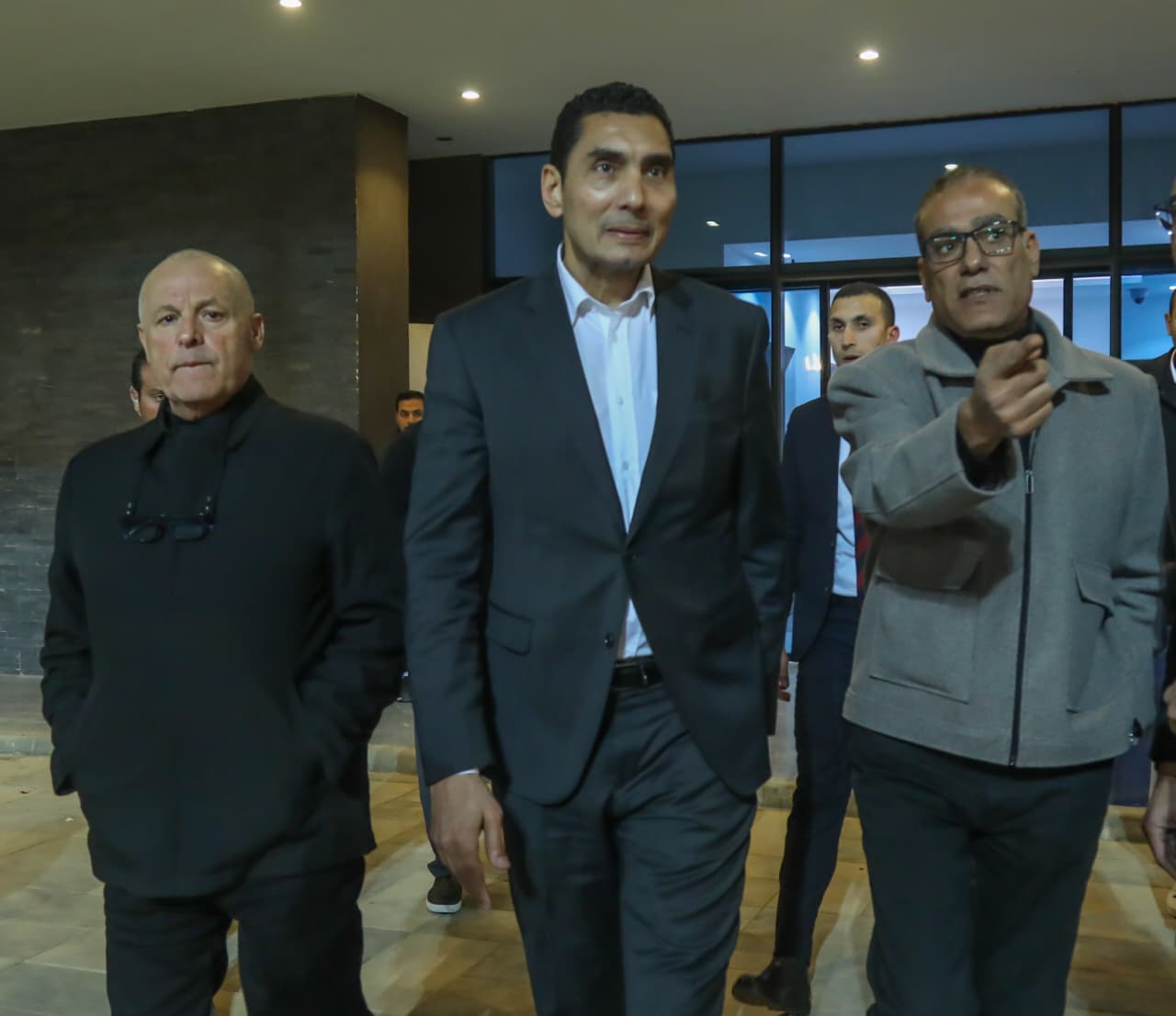 زيارة جوهر نبيل وزير الشباب والرياضة الجديد للاتحاد المصري