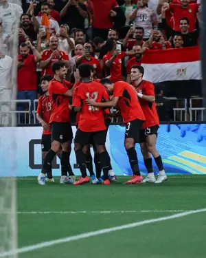 بالصور.. الهدف الرابع لمنتخب مصر (عمر مرموش)