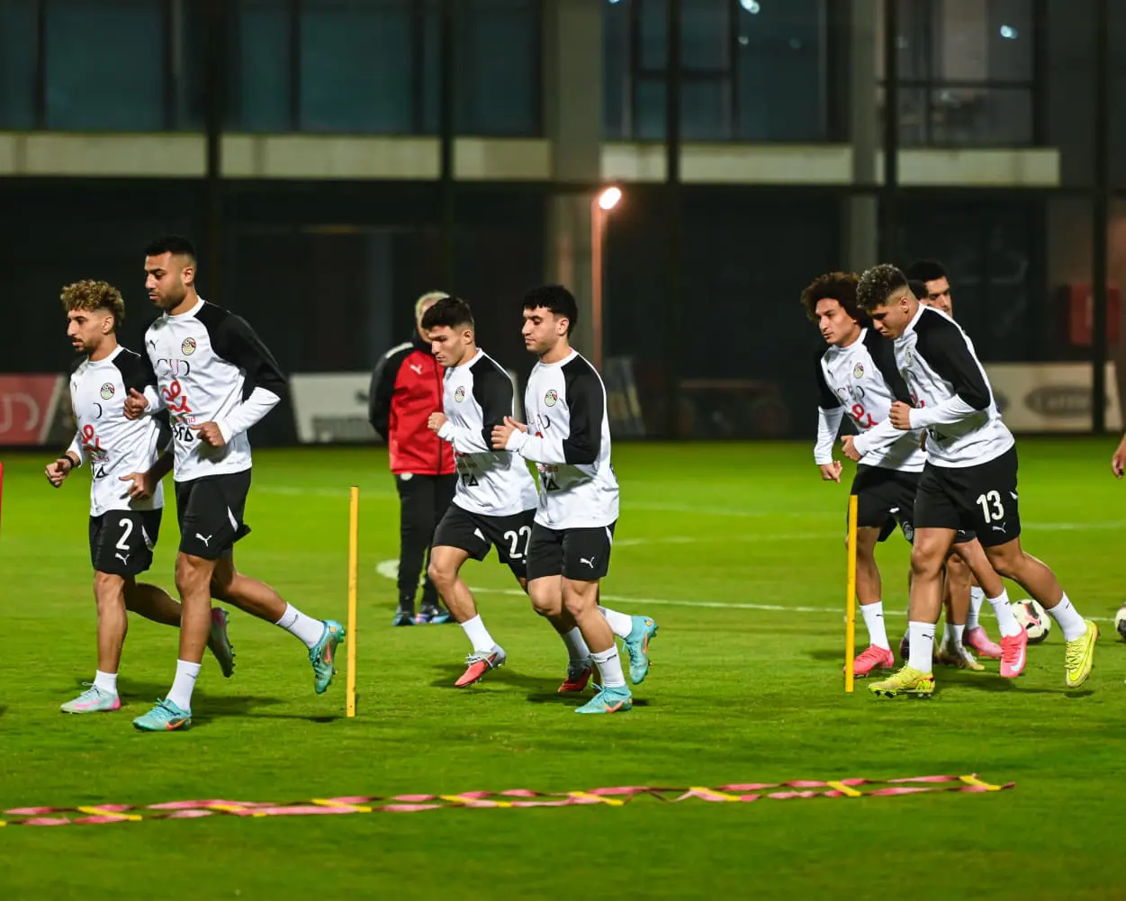منتخب مصر المشارك في كأس العرب يختتم تدريباته قبل السفر للدوحة