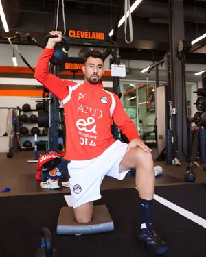 بالصور: تدريبات في الجيم لمنتخب مصر استعداداً لودية البرازيل