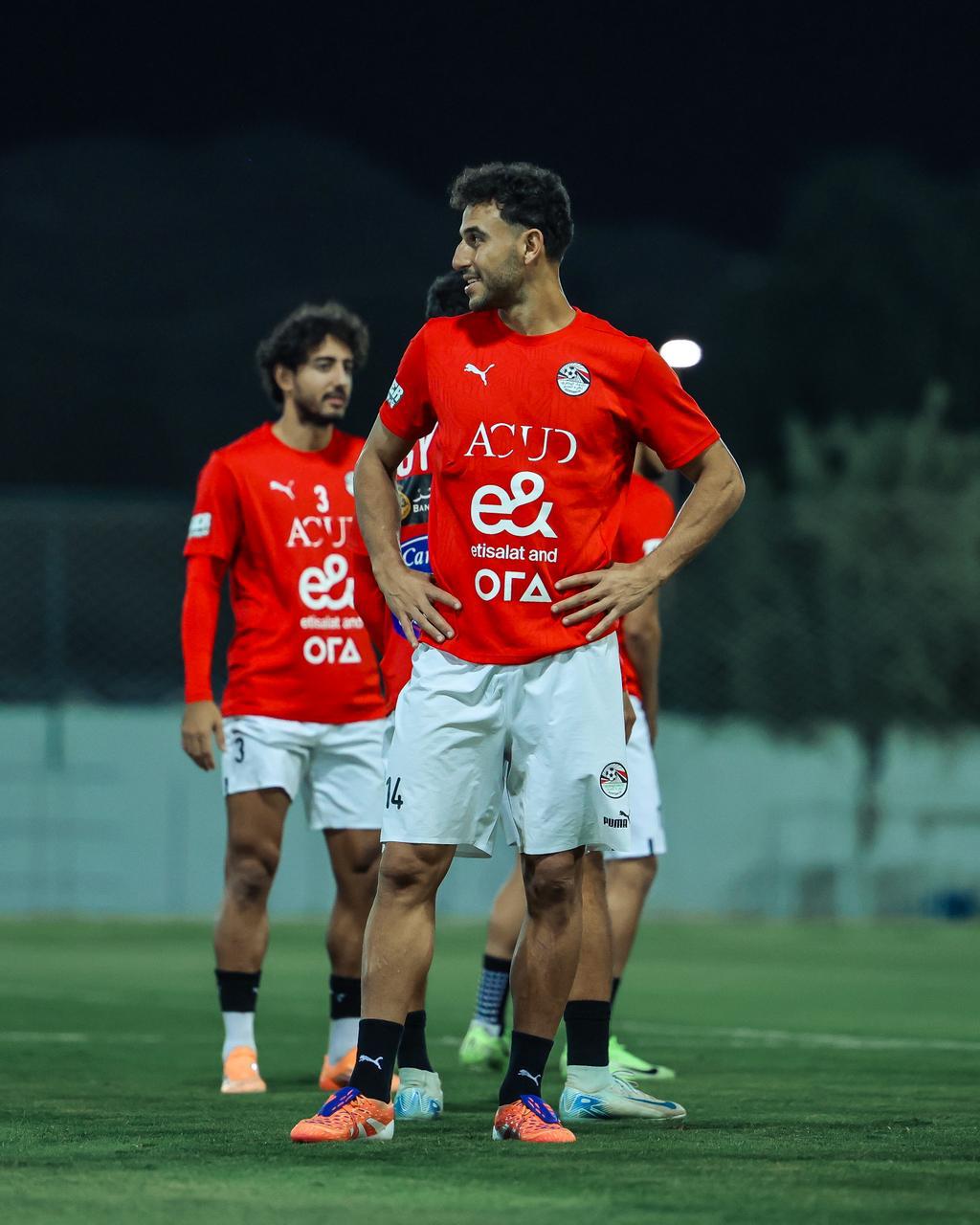 منتخب مصر يختتم تحضيراته لمواجهة أوزبكستان في دورة العين