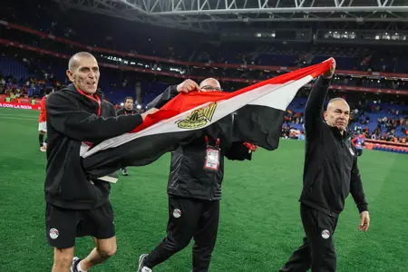 بالصور.. منتخب مصر بعد التعادل مع منتخب إسبانيا