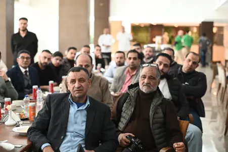 أبوريدة  يستقبل الصحفيين في مقر الاتحاد المصري