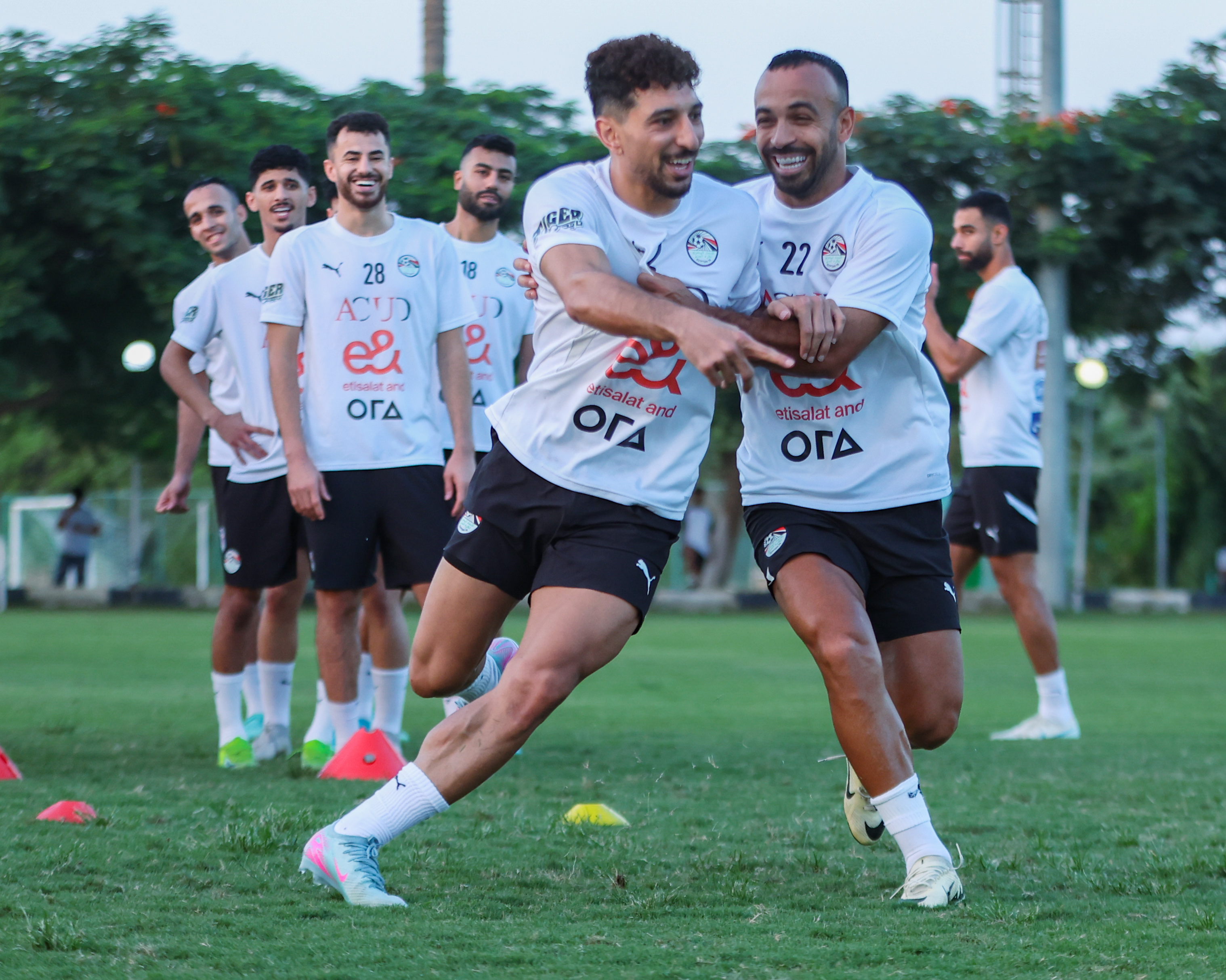استعدادات منتخب مصر المشارك في كأس العرب لمباراة تونس الودية