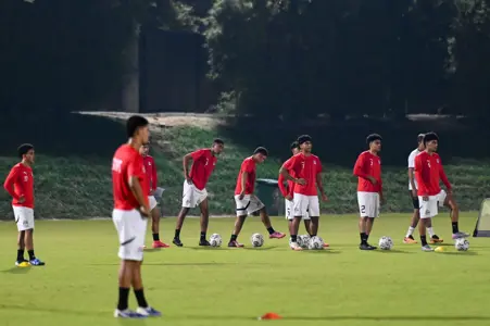 منتخب مصر تحت ١٧ ستة يواصل  تدريباته قبل انطلاق المونديال