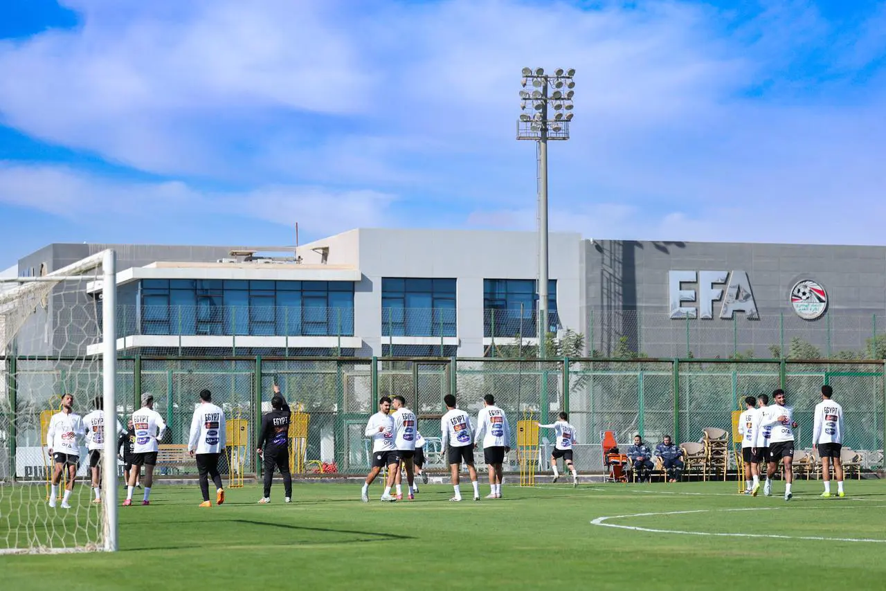 تدريبات منتخب مصر في مركز المنتخبات الوطنية استعدادا لأمم أفريقيا