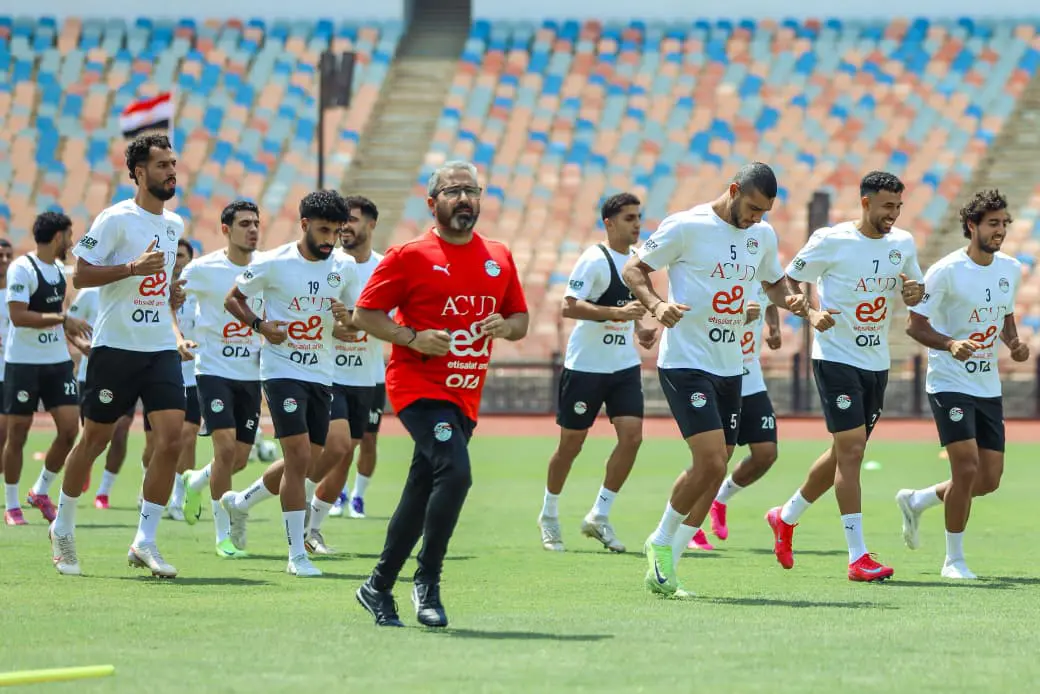 منتخب مصر يخوض آخر تدريباته في القاهرة قبل التوجه لبوركينا فاسو