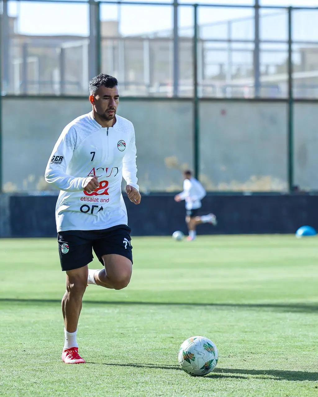 تدريبات منتخب مصر في مركز المنتخبات الوطنية استعدادا لأمم أفريقيا