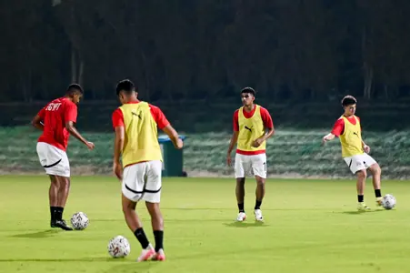 منتخب مصر تحت ١٧ ستة يواصل  تدريباته قبل انطلاق المونديال