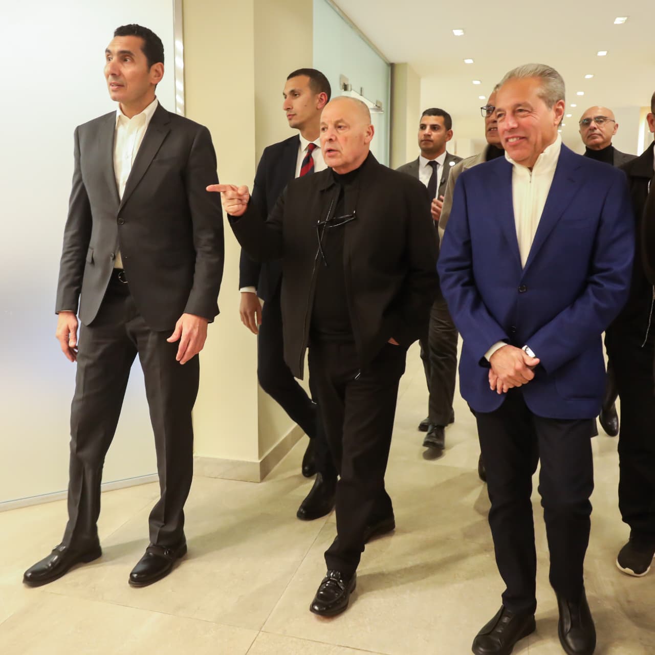 زيارة جوهر نبيل وزير الشباب والرياضة الجديد للاتحاد المصري