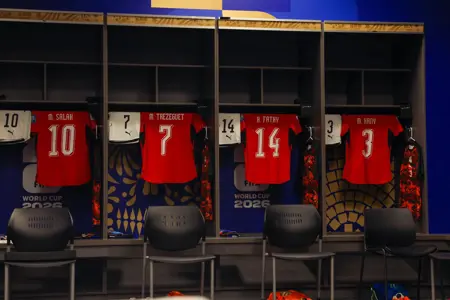 بالصور.. غرفة ملابس منتخب مصر قبل مواجهة أستراليا في دور ال32 بالمونديال