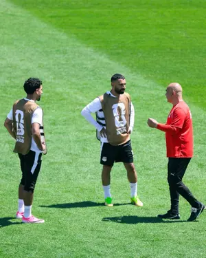 بالصور.. منتخب مصر يواصل استعداداته لمواجهة بلجيكا