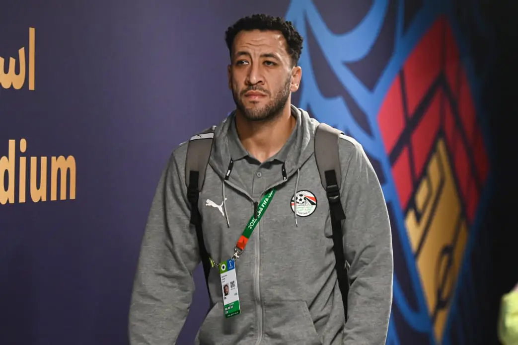 منتخب مصر المشارك في كأس العرب يصل لملعب البيت قبل مواجهة الأردن