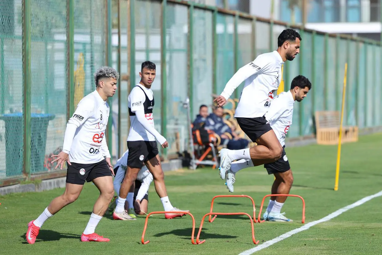 تدريبات منتخب مصر في مركز المنتخبات الوطنية استعدادا لأمم أفريقيا
