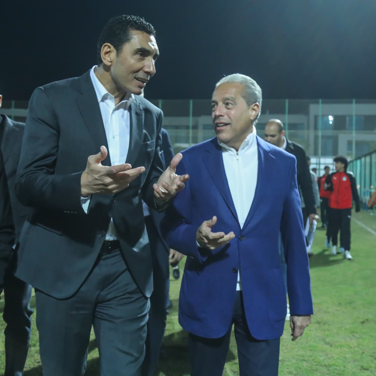 زيارة جوهر نبيل وزير الشباب والرياضة الجديد للاتحاد المصري