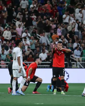 بالصور .  هدف مصر الثاني في مرمى المنتخب السعودي (تريزيجيه)