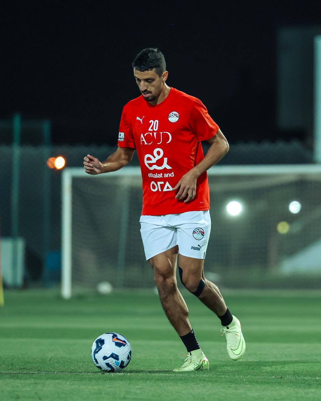 منتخب مصر يختتم تحضيراته لمواجهة أوزبكستان في دورة العين