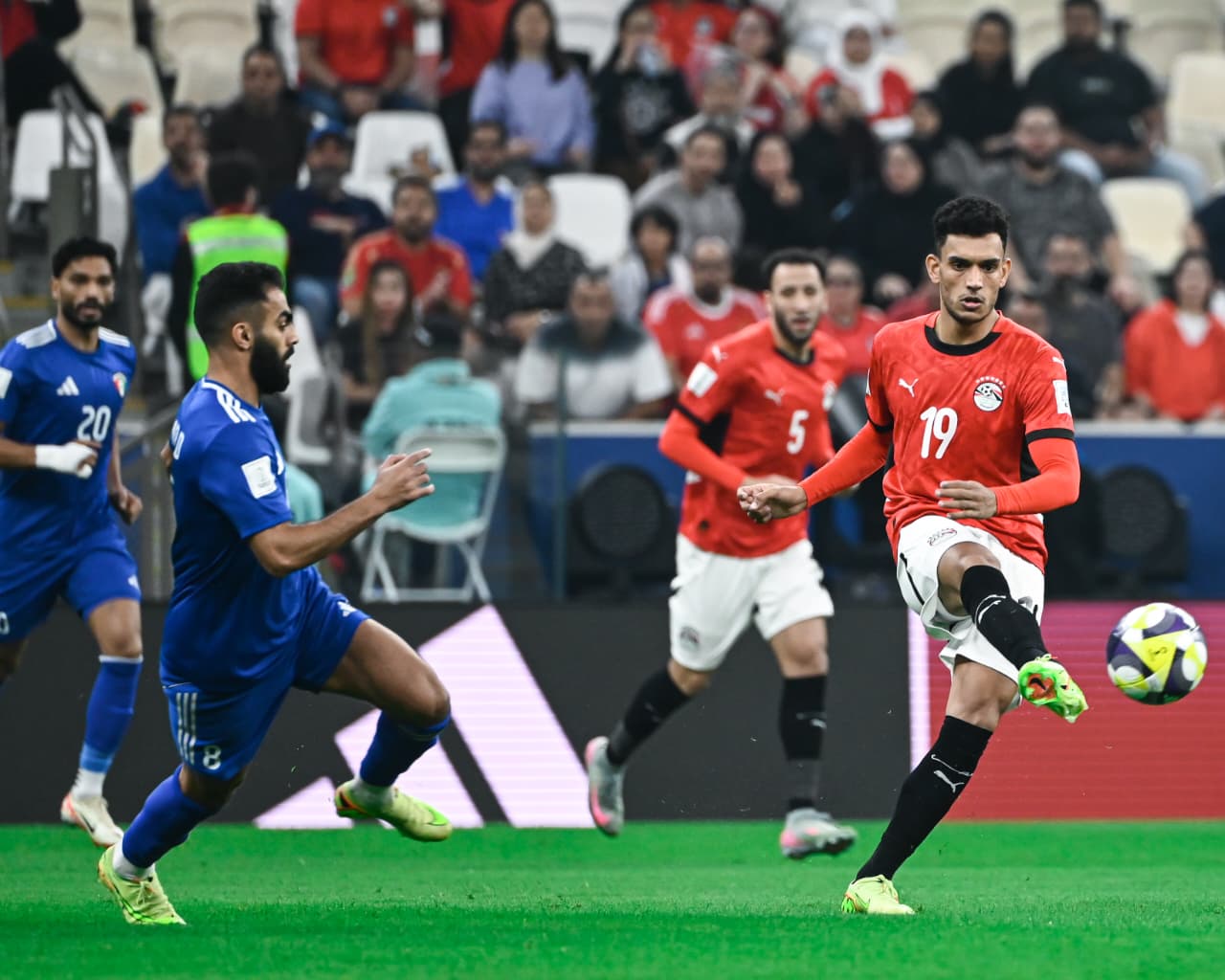 منتخب مصر المشارك في كأس العرب يفتتح مشواره بالتعادل مع الكويت