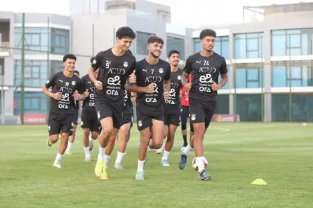 بالصور: منتخب الشباب يواصل استعداداته لمواجهة روسيا ودياً