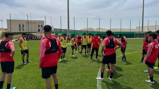 بالصور: تدريبات منتخب الناشئين في المغرب استعدادا لكأس أفريقيا