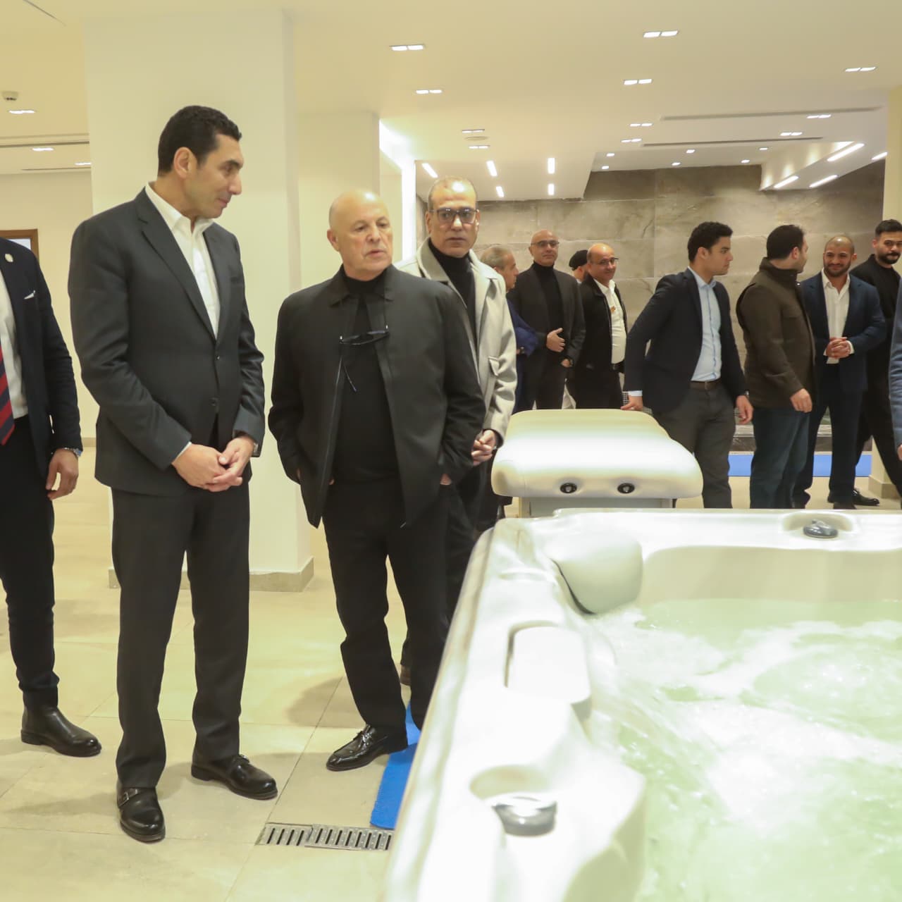 زيارة جوهر نبيل وزير الشباب والرياضة الجديد للاتحاد المصري