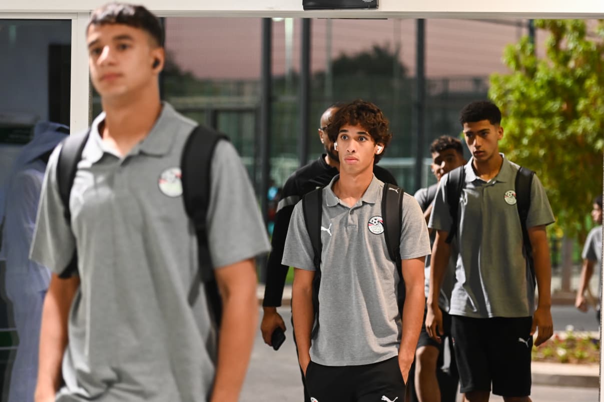 منتخب مصر تحت ١٧ سنة قبل مواجهة قطر الودية